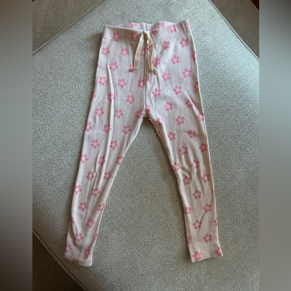 Zara Pink Floral Kids Leggings